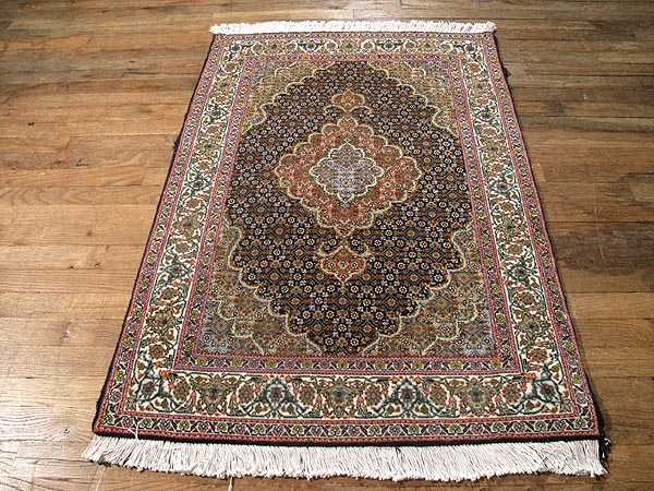 3x4.8 Persian Tabriz Wool Area Rug