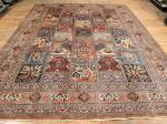 SIL1330 10X13 PERSIAN PICTORIAL KASHMAR RUG
