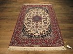 SIL221 4X6 FINE PERSIAN ISFAHAN RUG