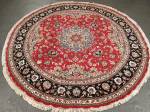 SIL1517 7X7 ROUND PERSIAN TABRIZ RUG