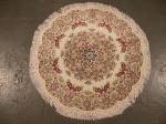 SIL1519 3X3 ROUND PERSIAN QUOM RUG