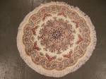 SIL1520 3X3 ROUND PERSIAN QUOM RUG