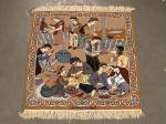 SIL1552 3X3 SQUARE PERSIAN PICTORIAL ISFAHAN RUG