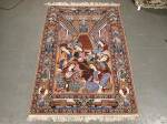 SIL1557 5X8 PERSIAN PICTORIAL ISFAHAN RUG