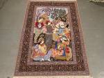 SIL1565 5X8 PERSIAN PICTORIAL ISFAHAN RUG