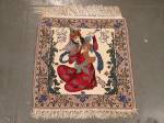 SIL1571 2X2 SQUARE PERSIAN PICTORIAL ISFAHAN RUG