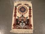 SIL1589 1X1 SQUARE PERSIAN PICTORIAL ISFAHAN RUG