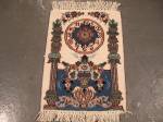 SIL1590 1X1 SQUARE PERSIAN PICTORIAL ISFAHAN RUG