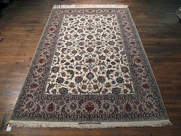 SIL240 7X10 FINE PERSIAN ISFAHAN RUG