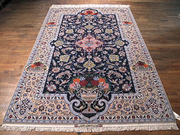 SIL241 7X11 FINE PERSIAN ISFAHAN RUG