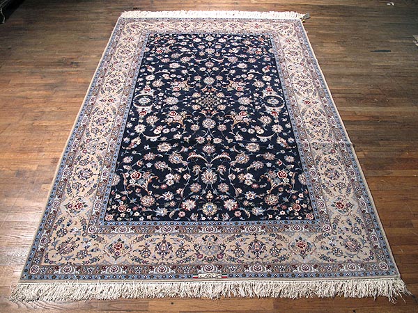 SIL243 7X10 FINE PERSIAN ISFAHAN RUG