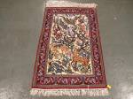 SIL1735 2X4 PERSIAN PICTORIAL ISFAHAN RUG