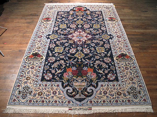 SIL248 7X10 FINE PERSIAN ISFAHAN RUG