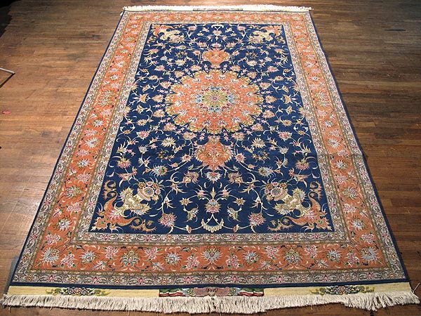 SIL250 7X10 FINE PERSIAN TABRIZ RUG