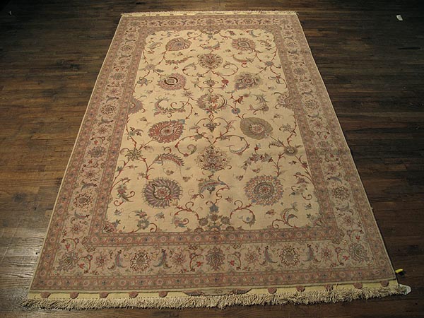 SIL253 6X9 FINE PERSIAN TABRIZ RUG SILK FOUNDATION