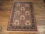 SIL1810 3X5 PURE SILK PERSIAN QUM RUG