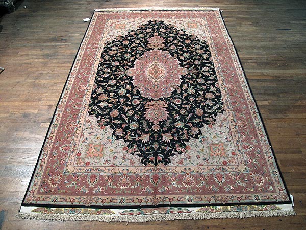 SIL254 7X10 FINE PERSIAN TABRIZ RUG SILK FOUNDATION