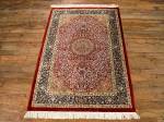 SIL1821 3X4 PURE SILK PERSIAN QUOM RUG