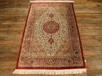 SIL1823 3X4 PURE SILK PERSIAN QUOM RUG