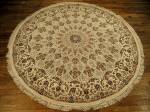 SIL1829 7X7 ROUND PERSIAN GONBAD ISFAHAN RUG