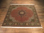 SIL116 7X7 FINE SQUARE PERSIAN MAHI TABRIZ RUG