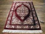 SIL1894 3X4 PURE SILK PERSIAN QOM RUG