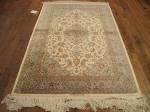 SIL1901 3X5 PURE SILK PERSIAN KASHAN RUG