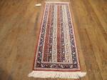 SIL1907 1X4 PURE SILK RUNNER PERSIAN QUM RUG