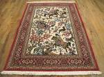 SIL1973 3X5 PERSIAN PICTORIAL QUOM RUG
