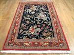 SIL1999 3X5 PERSIAN PICTORIAL QUOM RUG