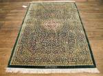 SIL2015 4X5 PURE SILK PERSIAN QUM RUG