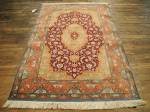 SIL2016 4X5 PURE SILK PERSIAN QUM RUG