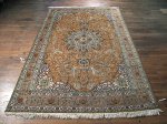 SIL274 7X10 FINE VINTAGE PERSIAN TABRIZ RUG