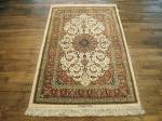 SIL2032 3X5 PURE SILK PERSIAN QUOM RUG