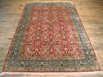 SIL2038 7X10 PURE SILK PERSIAN QUM RUG