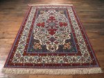 SIL277 5X8 FINE PERSIAN ISFAHAN RUG