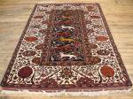 SIL2058 4X6 PERSIAN PICTORIAL QASHGHAY RUG