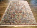 SIL2062 7X10 PURE SILK PERSIAN QUM RUG