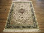 SIL2063 5X7 PURE SILK PERSIAN QUM RUG