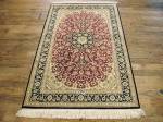 SIL2064 3X4 PURE SILK PERSIAN QUM RUG