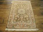 SIL2065 3X4 PURE SILK PERSIAN QUM RUG