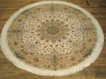 SIL2066 7X7 ROUND PERSIAN TABRIZ RUG