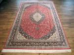 SIL2083 7X10 PURE SILK PERSIAN KASHAN RUG