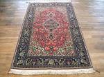 SIL2096 4X6 PERSIAN QOM RUG