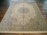 SIL2105 7X10 PURE SILK PERSIAN QUM RUG