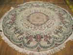 SIL2112 6X6 ROUND PERSIAN TABRIZ RUG