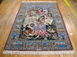 SIL2114 5X8 PERSIAN PICTORIAL ISFAHAN RUG