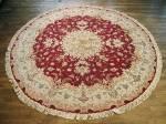 SIL2137 9X9 PERSIAN TABRIZ ROUND RUG