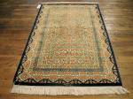 SIL2142 3X4 PURE SILK PERSIAN QUM RUG