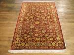 SIL2145 3X4 PURE SILK PERSIAN QUM RUG